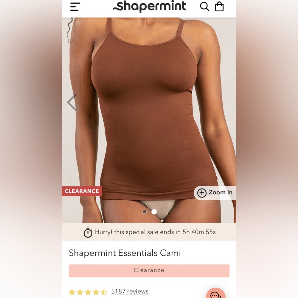 Shapermint Scoop Neck Cami